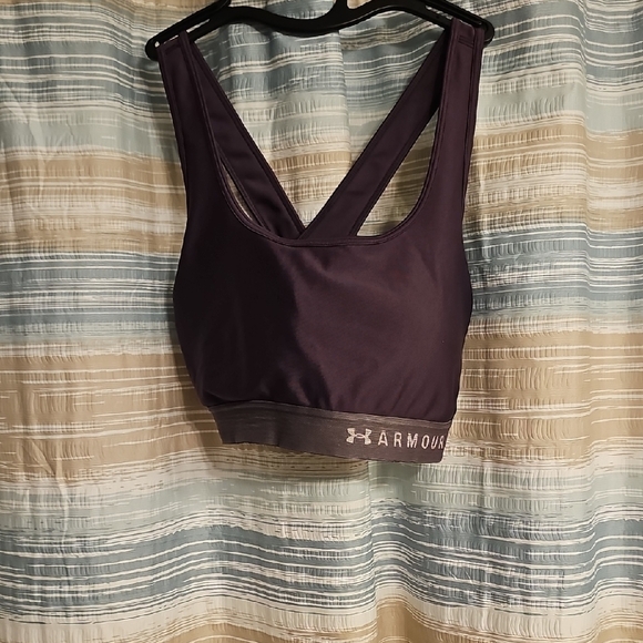 Under Armour Women's Deep Purple Sports Bra - Picture 1 of 3